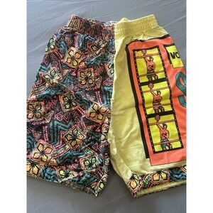 Vintage 90s Loco Lobo Boy Shorts Volleyball Retro Size Large Made In USA